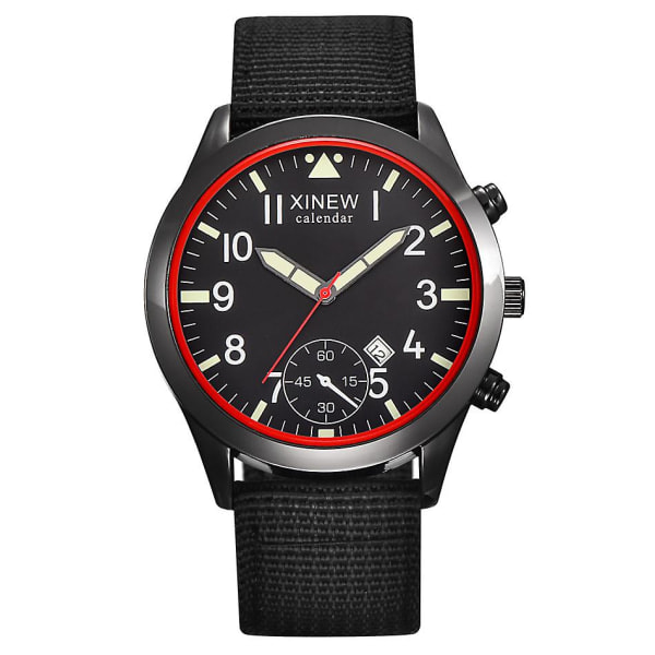 Klockor, Militär, Datum, Lyx, Sport, Armbandsur Black