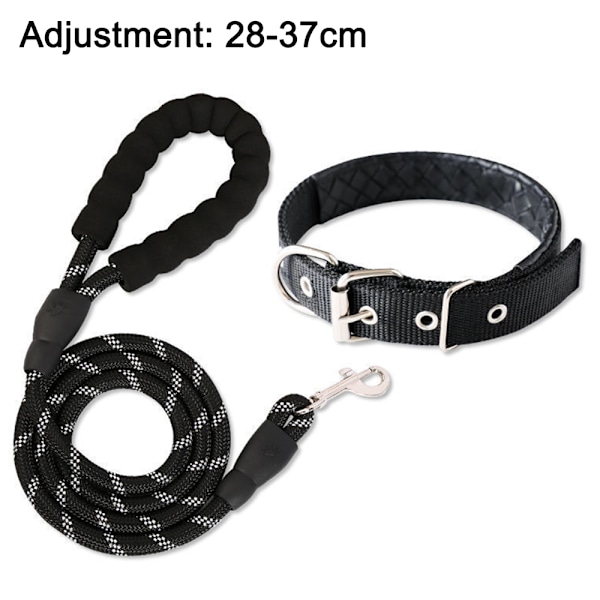 Klassisk hundekrage, justerbar hundekrage med solid metallspenne