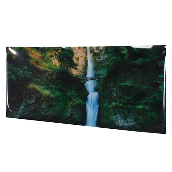 PVC Klæbende Jungle Vandfald Mønster Akvarium Baggrund Poster Sticker Fiskedam Dekoration 122x50cm