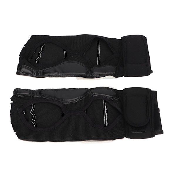 Tyk boksning fodbeskytter justerbar strop elastisk sparring fodbeskytter til børn voksne M 30-35