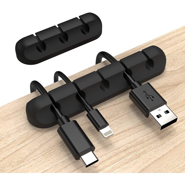 Organizer, Kabelklämmor Sladdhållare, Kabelhantering USB Ca