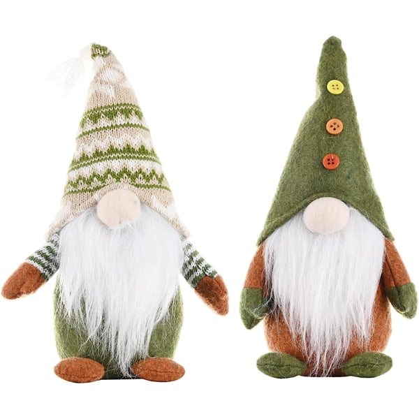 2 stk Juleplysj Svenske Gnomes Julepynt