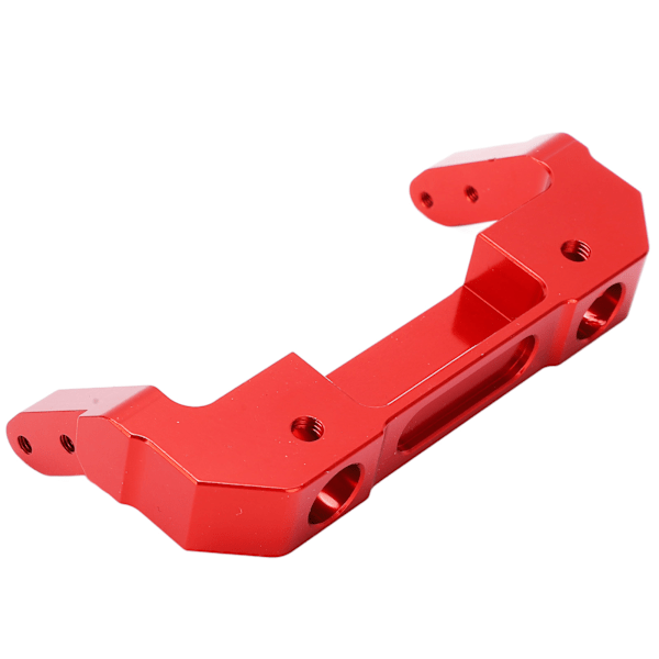 RC Front Bumper Brakett Aluminiumslegering Enkel Installasjon Raffinert Vakker RC Bildeler for Axial 1/6 SCX6Red