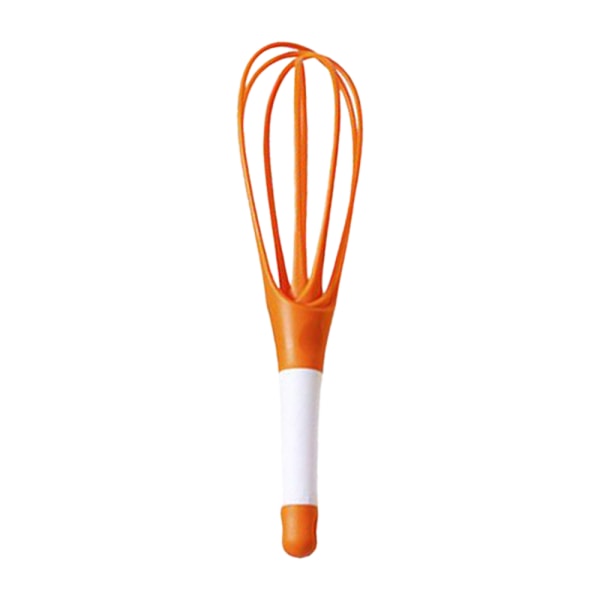 Whisk 2-In-1 Collapsible Flat Whisk Silicone Coated Steel Wire