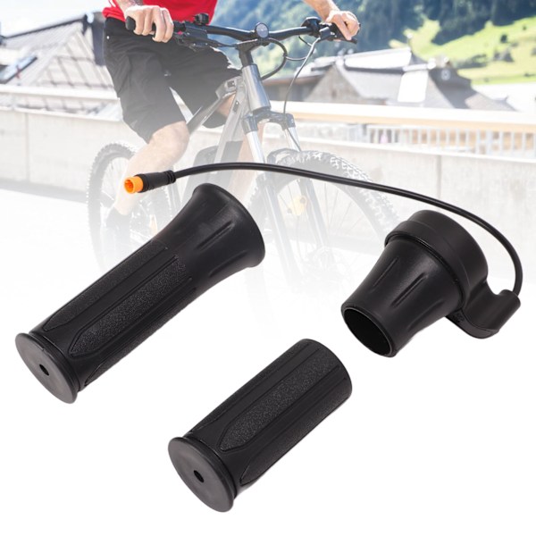 Electric Bicycle Scooter Throttle Grip Universal Electric Bike Split Half Twist Throttle with Waterproof Connector C028