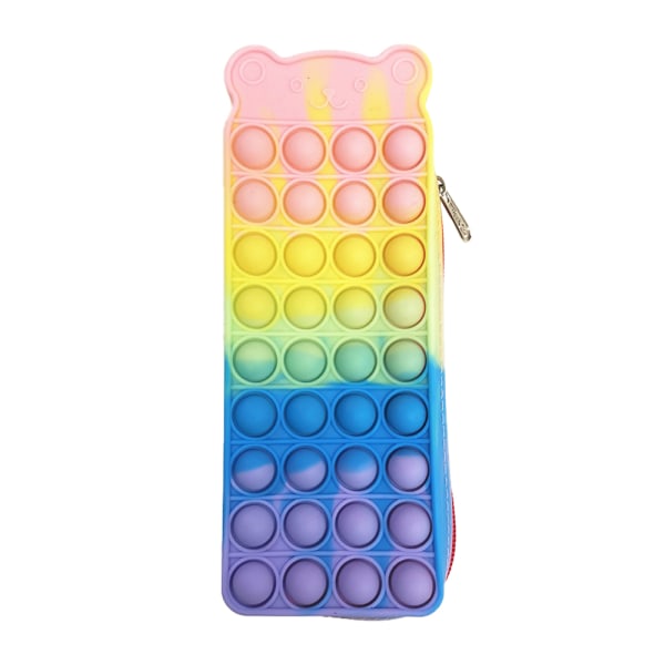 Bubble Silicon Pencil Bag Marker Pen Case Enkelt brevpapper