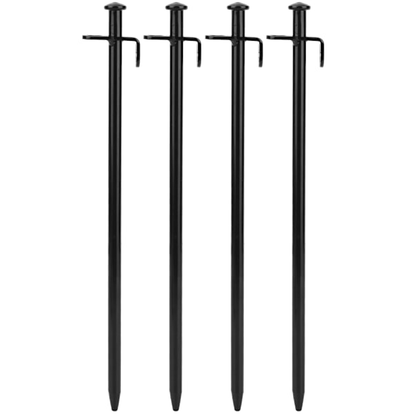 4 kpl Terästä Pidennetty Ulkoilu Matkailu Leirintä Ranta Telttanauloja Pinni Panokset Maan Kynnet (30cm)