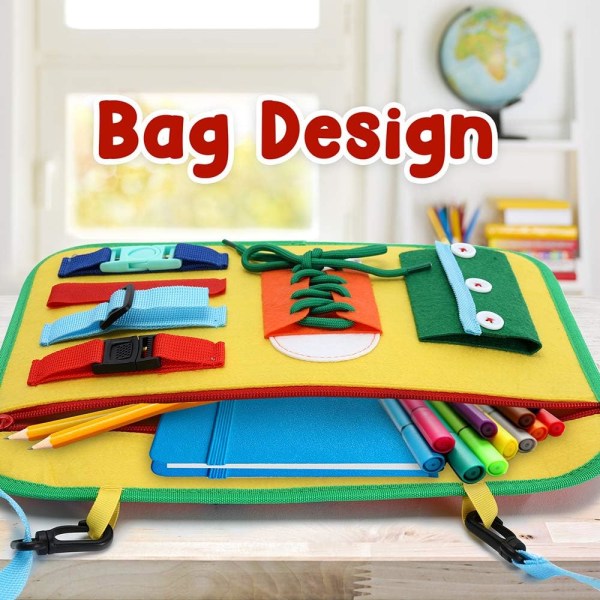 Småbørn travlt bord - Uddannelseslegetøj til baby grundlæggende færdigheder tidligt
