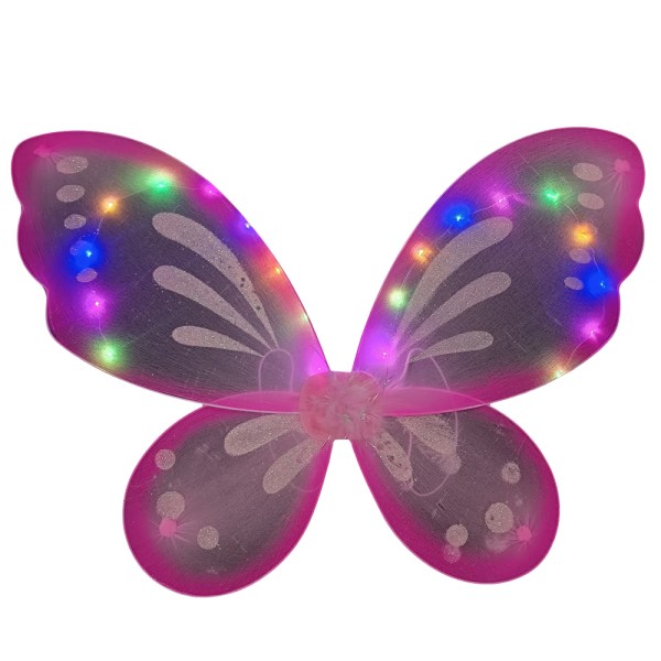 LED-klänningsvingar blinkande ängelvingar lysande fjäril