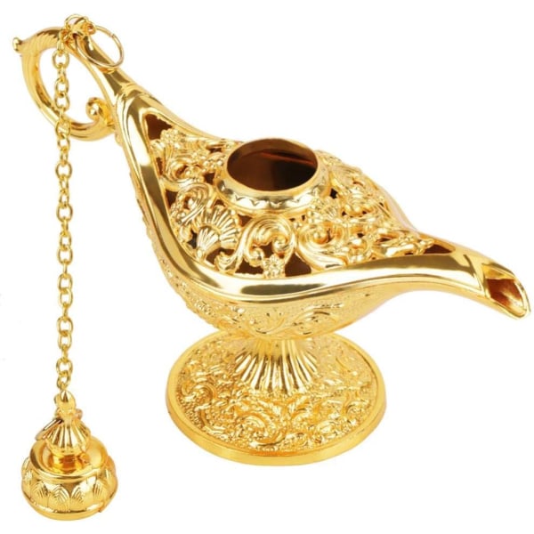 Hilitand Metall Snidad Aladdin Lampa Magi Vintage Hem