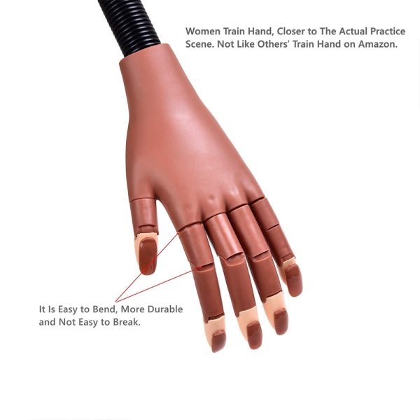 Nail Training Practice Hand Nail Display Manikyr Supply -