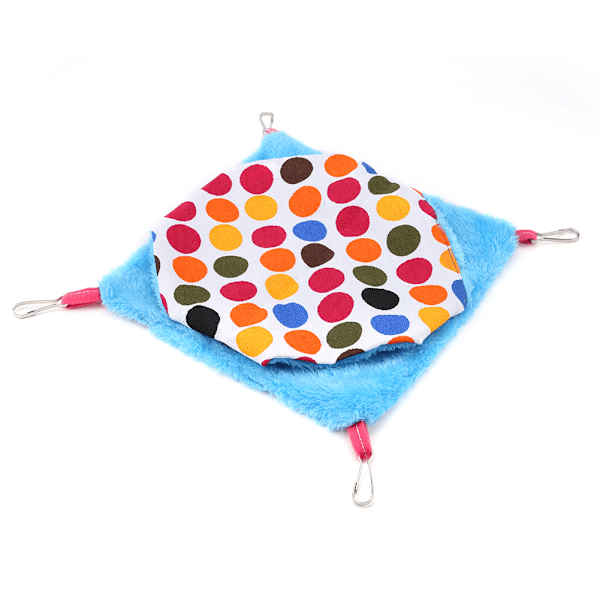 Soft Dual Layer Pet Hammock Hanging Bed Pet Blanket for Small Animals Dot