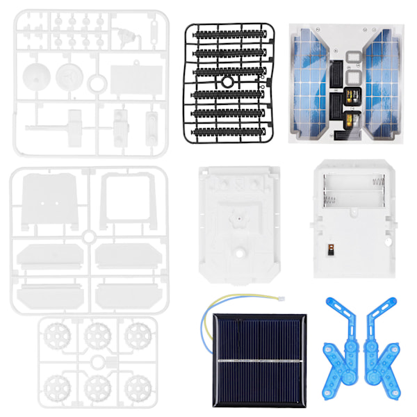 DIY016 DIY Byggstenar Bil Leksaker Solenergi Drivna Bilmontering Utbildande Barn Bil Leksak