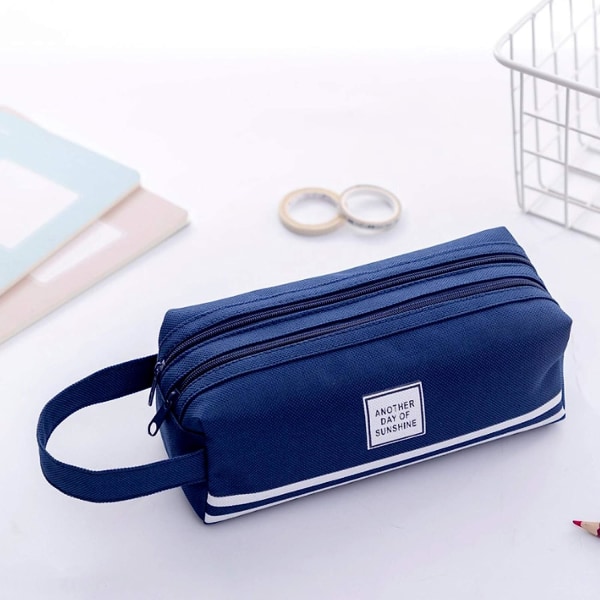 Pencil Bag Pen Case, Filt Students Big Capacity Pouch Lynlåstaske