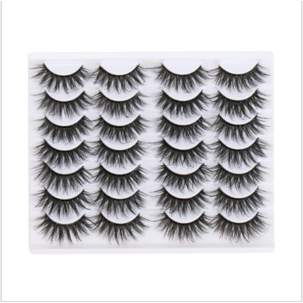 Lashes False Eyelashes Natural Fluffy Light Volume Faux Mink Lashes 14 Pairs Pack