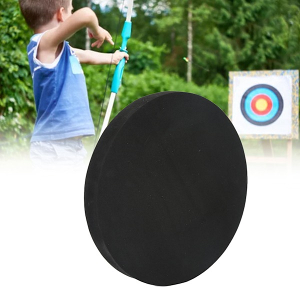 EVA Foam Round Moving Archery Target Bow Arrows Shooting Practice Board for Indoor and Outdoor Black