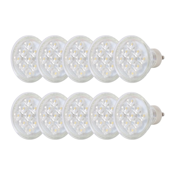 GU10 3W 220-240V SMD2835 LED Spotlys Pære med 9 Perler (10 stk. Kold Hvid)