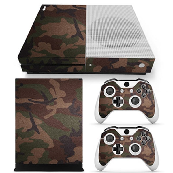 Konsolin tarra Hiilikuitu Vinyl Nahka Tarra Xbox ONE Slim Konsolille & Ohjaimille