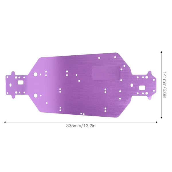 Aluminiumlegering chassiuppgraderingsdelar passar för HSP 94107 94111 94110 94124 RC-bil lila