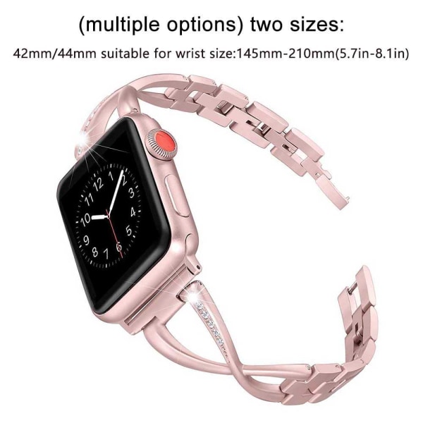 Bånd kompatibelt til Apple Watch Bånd 38 mm 42 mm iwatch bånd 42mm Rose pink