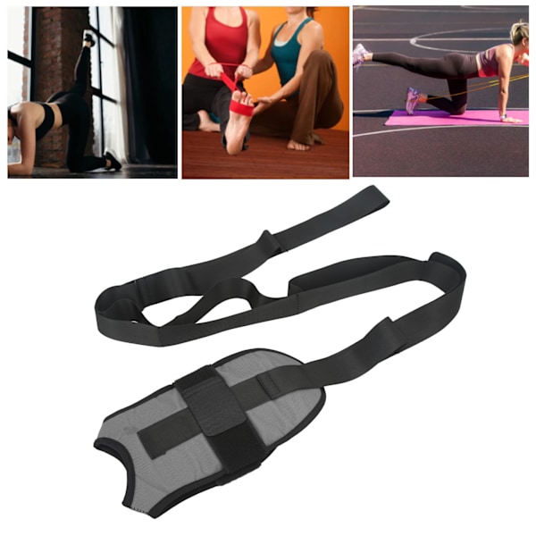 Leg Stretcher Strap Bundle Foot Stretch Belt for Ankle Rehabilitation Training Yoga Shaping Grey