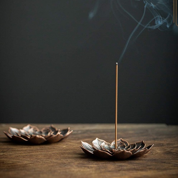 Lotus Røgelse Brænder-6 Huller Røgelse Pinde Holder, Aromaterapi
