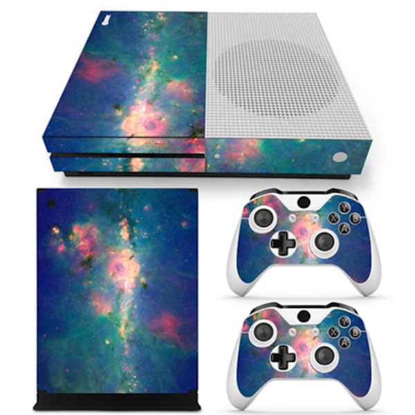 Console sticker Carbon Fiber Vinyl Skin Sticker for Xbox ONE Slim Console & Controllers ZY XboxOneS 0001