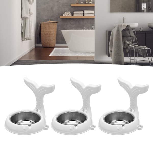 3Pcs Wall Mounted Ashtray Whale Shape Punch Free Waterproof Separate Design Wall Hanging Ashtray Holder