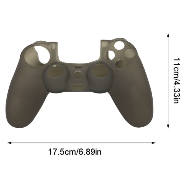 PS4 Controller Skin Grip Cover Case Sæt Beskyttende blød