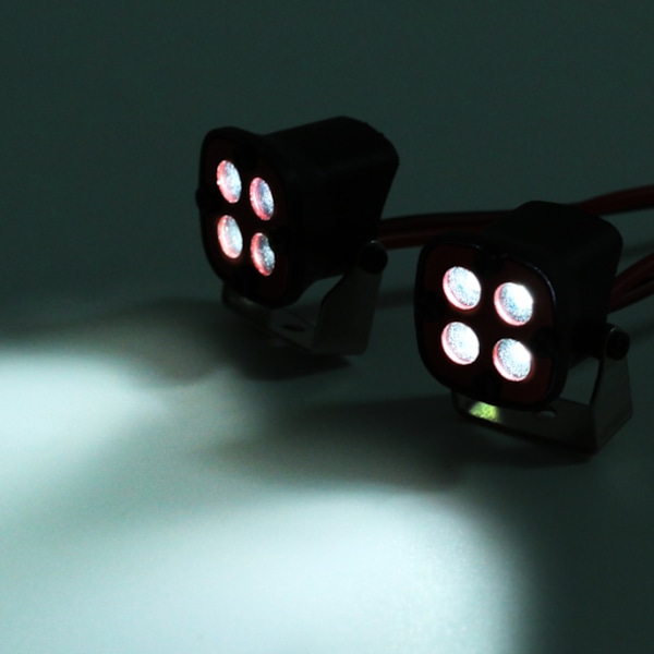 RC LED Taklampa 16LED 4 Strålkastare Perfekt Tillbehör Universal Hållbar RC Bil Strålkastare Svart