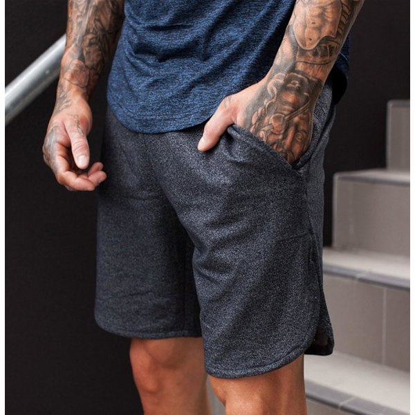 Mænds Trænings Shorts Løbeshorts Pasform Træning Vægtløftning Bodybuilding Jogger med Lommer$Mænds Trænings Shorts Løbe Dark Grey XX-Large