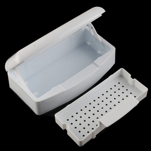 Nail Tool Sterilisator Box, Plast Sterilization bricka för