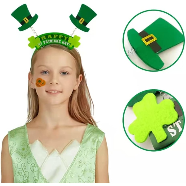 St Patricks Day dekorasjon pannebånd med 6 stykker irsk