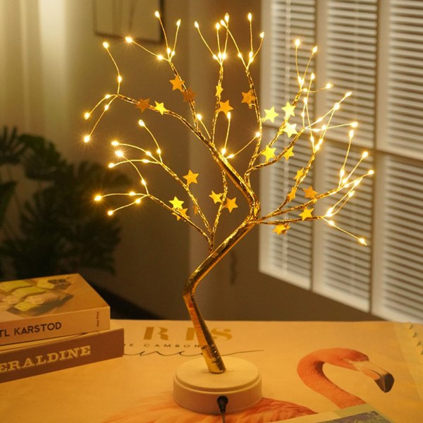 Bonsai Tree Light LED Shimmer Branches Batteri- og USB-drevet