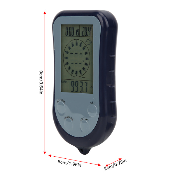 Multi-functional Handheld Altitude Gauge Thermometer Electronic Navigation GPS Compass Barometer