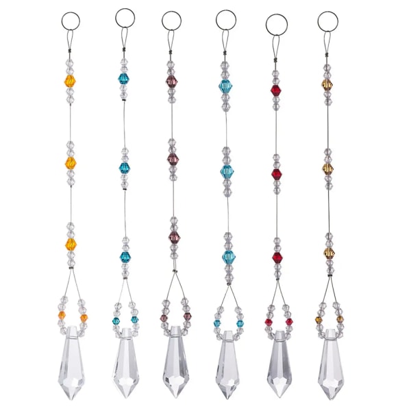 Crystal Ball Prismor Fönsterhängande Suncatcher Pack om 6, för Win