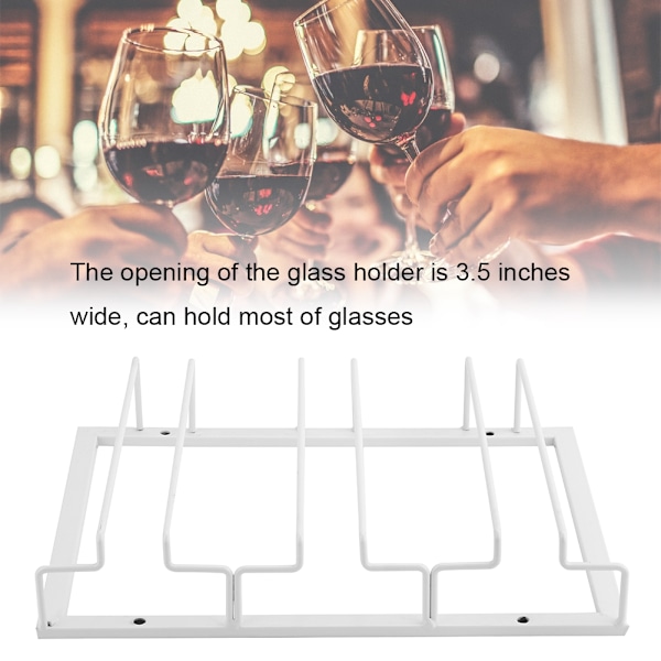 Hanging Iron Wine Cup Rack Glass Holder Display Shelf Organizer Decoration3 Slot