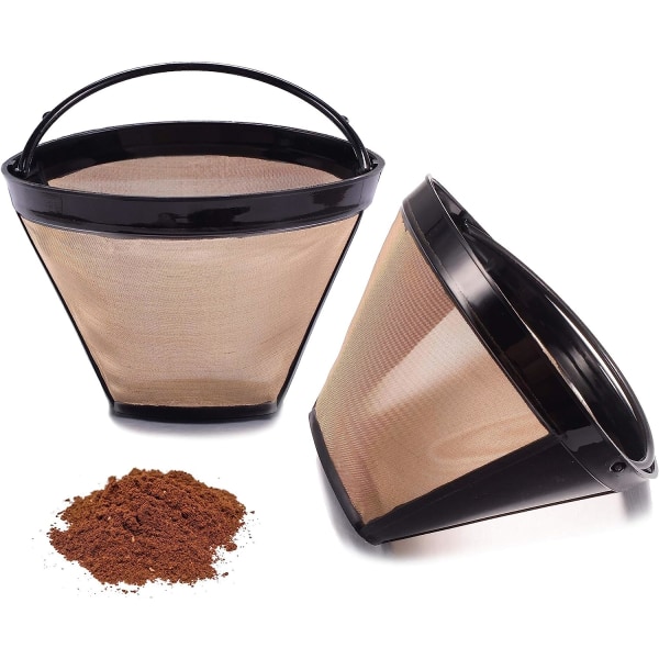 Gjenbrukbare kaffetrakterfiltre for erstatning av kaffebarbrygger