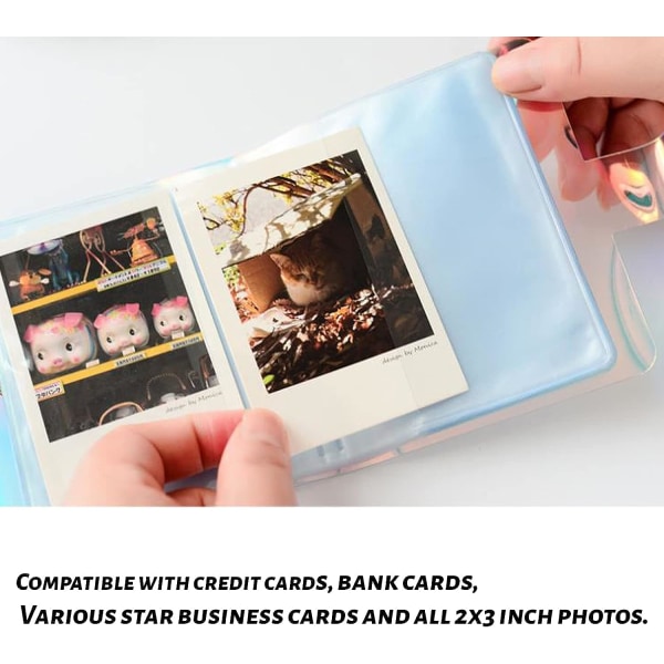2-pack mini fotoalbum fotokortshållare bok för Polaroid