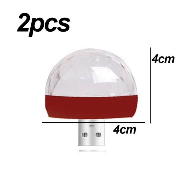 USB Mini Disco Light, Party Lights Ball Sound aktiverat