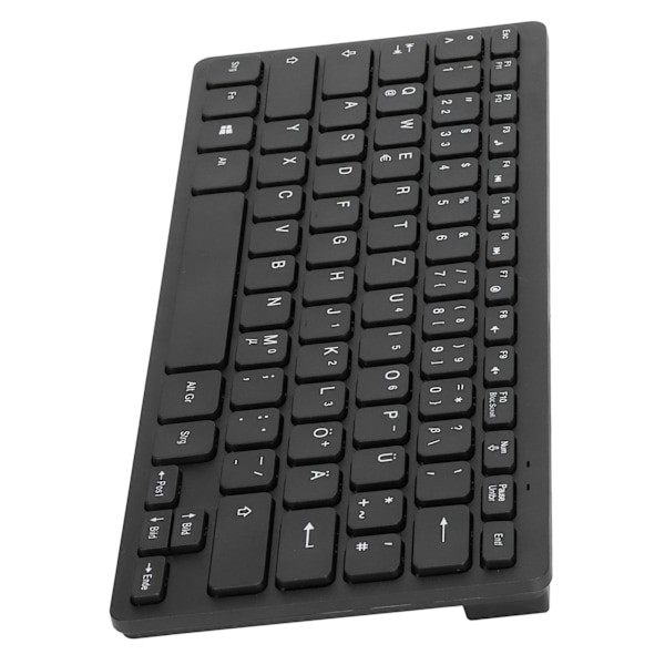 Ergonomisk Design UltraTynd Mini Holdbar Kabelforbundet 78 Tasters Mekanisk Tastatur til PC Bærbare (Tysk)