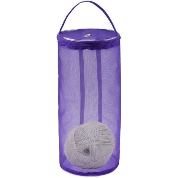 Garnopbevaringspose, 2 stk Mesh strikkepose runde garnkugler