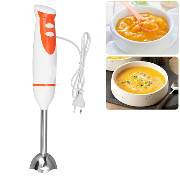 Handheld Mixer 200W Mini Stainless Steel Blade Electric Hand Blender for Fruit EU Plug 220V