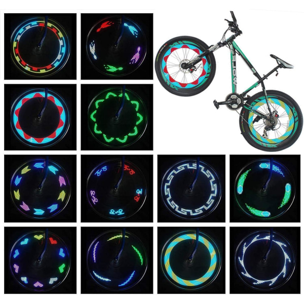 LED-lys for sykkelhjul - vanntette lys for sykkelhjul
