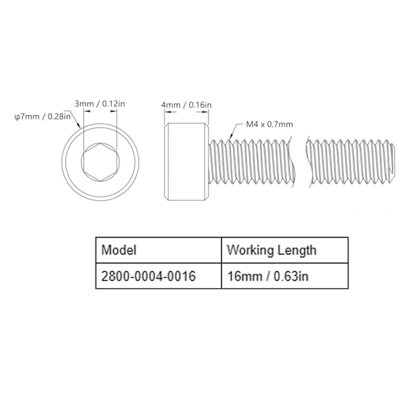 100 stk. Hex-skruehoved-kapselskruer Galvaniseret Stål Skrue Sæt Industrielle Fastgørelseselementer M4x0.7mm2800-0004-0016