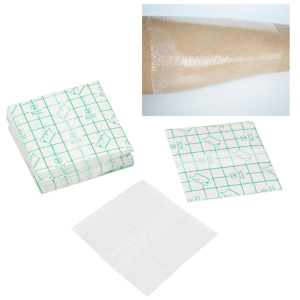 100Pcs Adhesive Waterproof Bandage Cover Clear Disposable Transparent Stretch Film Dressing