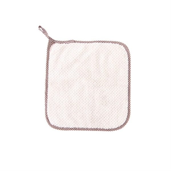 1 st Handduk för Kök, Hängande, Superabsorberande, Mjuk Korallfleece, Rengöring av Diskar (Beige)