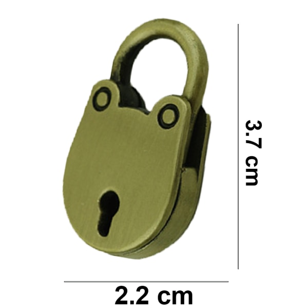 Hængelåse Mini Nøglelåse Vintage hængelås Mini Bear Locks Small