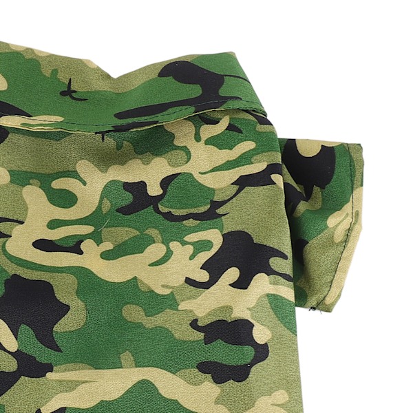 XZCS18 Vihreä Camouflage S Koiran Paita Ihoystävällinen Hengittävä Muodikkaat Pestävä Lemmikkieläinten Vaatteet Kevääseen Ja Kesään