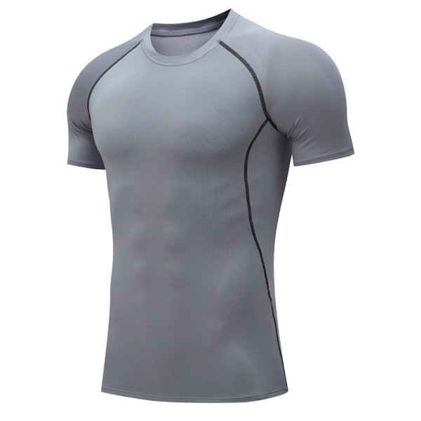 Men's Shirts Short Sleeve Workout Gym T-Shirt Running Tops Cool Dry Sports Base Layer Athletic Undershirts